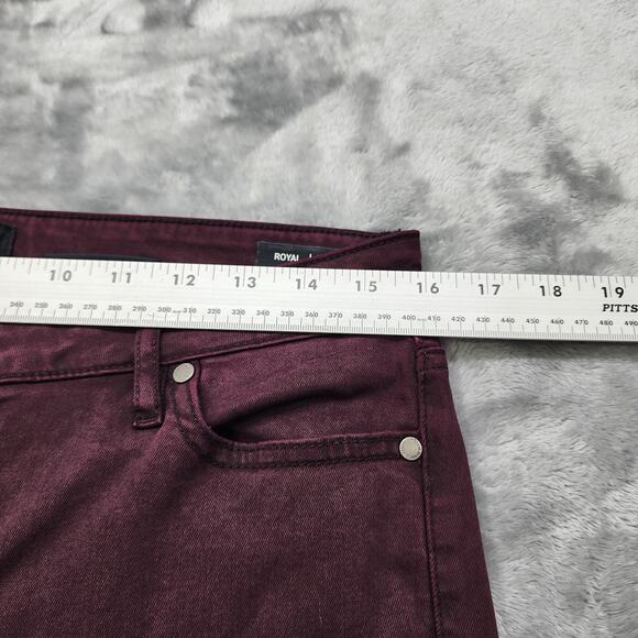 Buffalo David Bitton Jeans Womens 10/30 Purple Burgundy Mid Rise Skinny Stretch - Picture 9 of 13